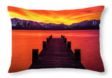 Tahoe Ablaze By Brad Scott - Throw Pillow-Lake Tahoe Prints