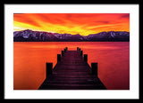 Tahoe Ablaze By Brad Scott - Framed Print