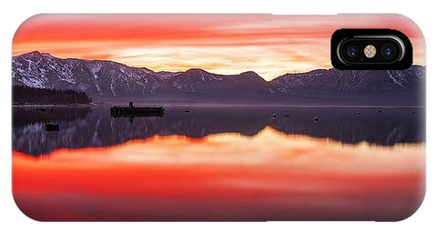 Tahoe Aglow by Brad Scott - Phone Case-Phone Case-IPhone X Case-Lake Tahoe Prints