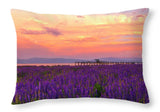Tahoe City Lupine Sunset By Brad Scott - Throw Pillow