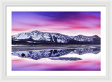 Tallac Reflections, Lake Tahoe - Framed Print