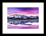 Tallac Reflections, Lake Tahoe - Framed Print