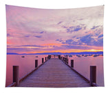 Valhalla Pier Sunrise By Brad Scott - Tapestry