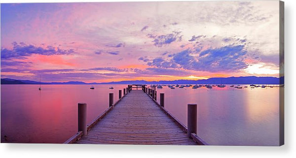 Valhalla Pier Sunrise By Brad Scott - Acrylic Print