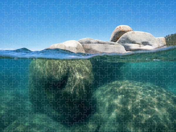 Whale Beach Underwater Split - Puzzle