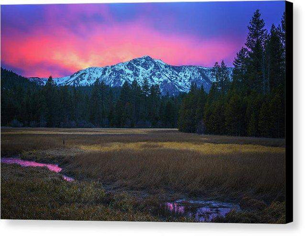 Winter Meadow By Brad Scott - Canvas Print-10.000" x 6.625"-Lake Tahoe Prints