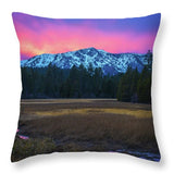 Winter Meadow By Brad Scott - Throw Pillow-Lake Tahoe Prints