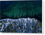 Winter Shores Aerial - Canvas Print-10.000" x 6.625"-Lake Tahoe Prints