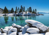 Winter Wave - Sand Harbor Lake Tahoe by Brad Scott - Puzzle