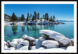 Winter Wave - Sand Harbor Lake Tahoe By Brad Scott - Framed Print