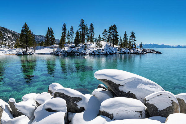 Winter Wave - Sand Harbor Lake Tahoe By Brad Scott - Art Print