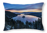 Winters Awakening - Emerald Bay By Brad Scott - Throw Pillow-Lake Tahoe Prints