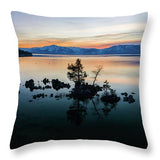 Zephyr Cove Tree Island By Brad Scott - Throw Pillow-Lake Tahoe Prints