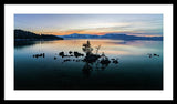 Zephyr Cove Tree Island By Brad Scott - Framed Print